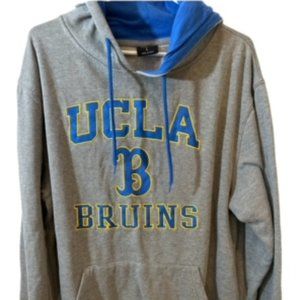 UCLA Bruins Mens Heavy Duty Grey Hoodie LARGE Great Cond. Front Pocket